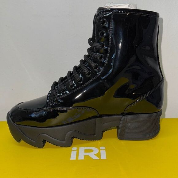 🔥iRi Patent Leather Combat Boots
Women's Size: 5.5 | Black New in box - Picture 5 of 8